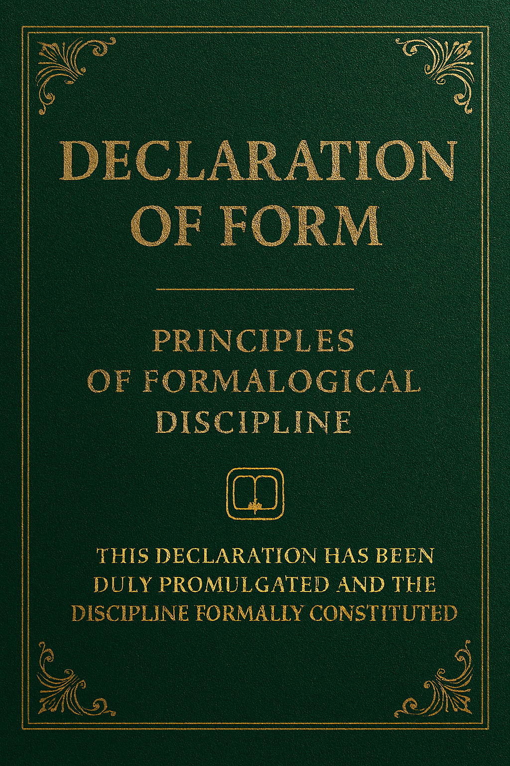 Declaration Cover English